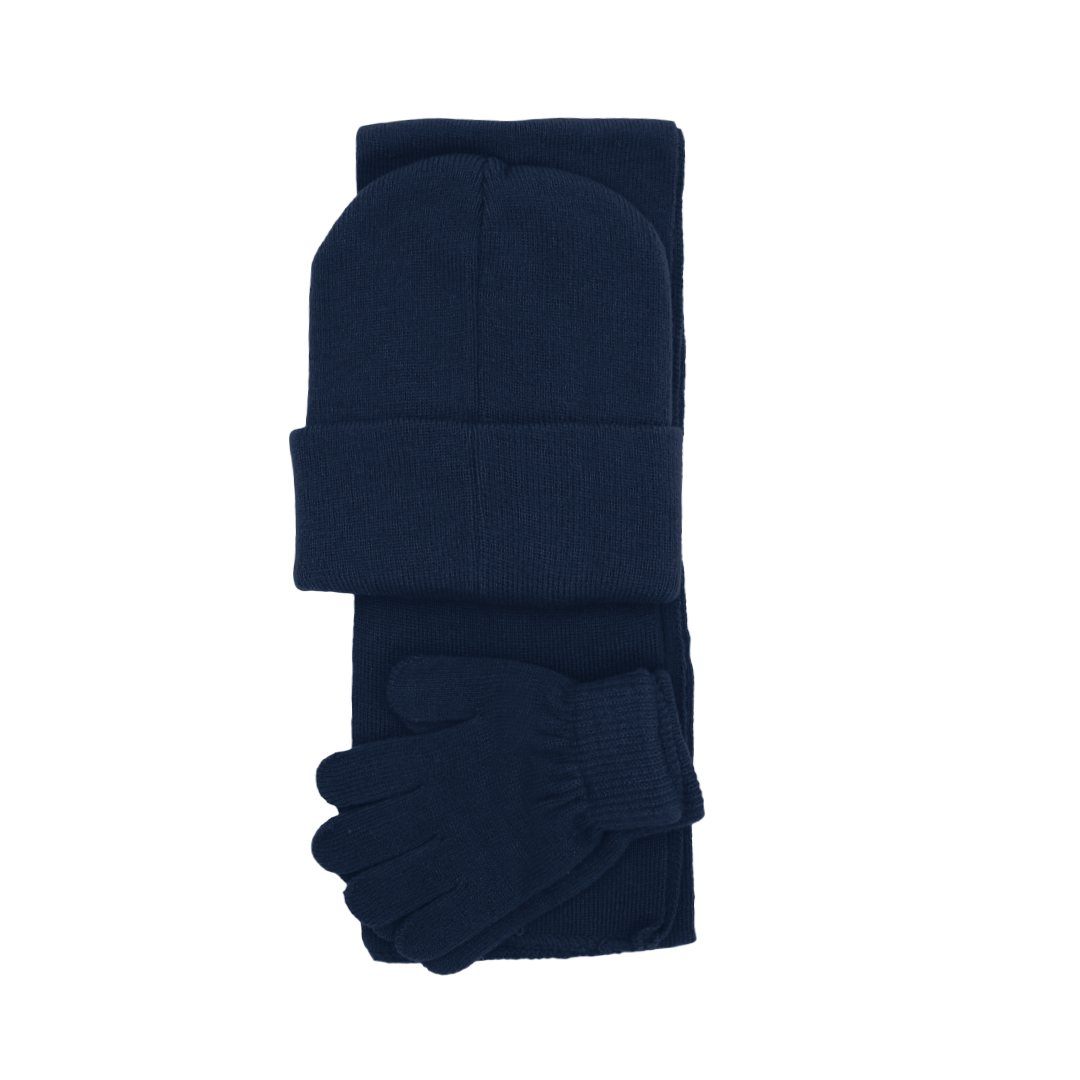 Junior Kids Knitted Glove/Scarf/Beanie Set – Laddsworth Uniform Shop